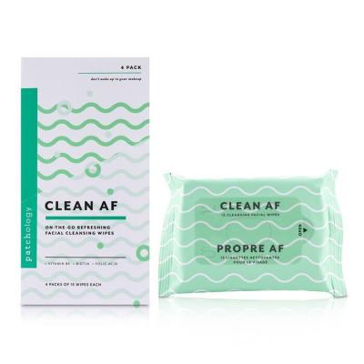 Patchology Clean AF On-The-Go Refreshing Facial Cleansing Wipes 4x15sheets