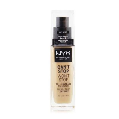 NYX Can't Stop Won't Stop Full Coverage Foundation - # Soft Beige 30ml/1oz