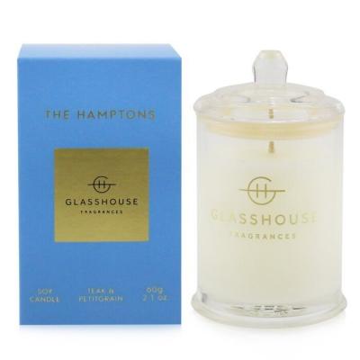 Glasshouse Triple Scented Soy Candle - The Hamptons (Teak & Petitgrain) 60g/2.1oz