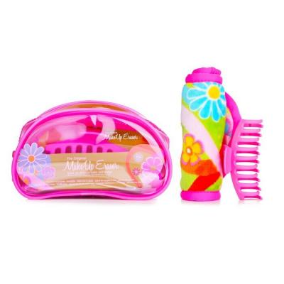 Flowerbomb Set (1x MakeUp Eraser Cloth + 1x Hair Claw Clip + 1x Bag) 2pcs+1bag