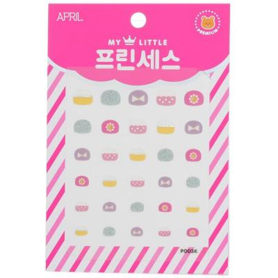 April Korea Princess Kids Nail Sticker - # P003K 1pack