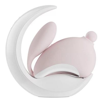 OSUGA Rabbit Moon Sip G-spot Vibrator with Night Light Holder - # Pink 1pc