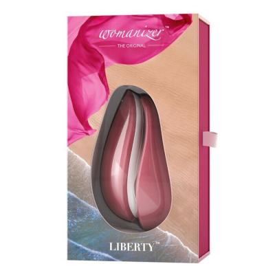 WOMANIZER Liberty Travel Clitoral Massager - # Pink Rose 1pc