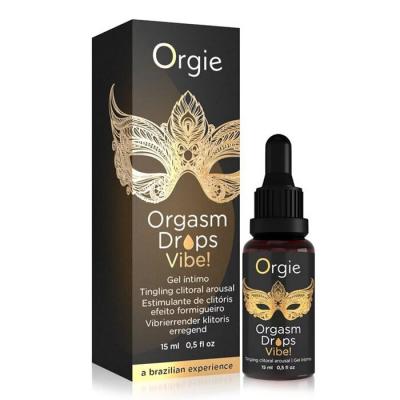 ORGIE Orgasm Drops Vibe Tingling Clitoral Arousal Intimate Gel 15ml/0.5oz