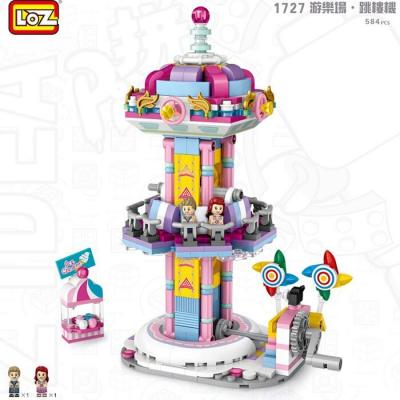 LOZ Dream Amusement Park Series - Drop Tower Building Bricks Set 22 x 18.5 x 4.5