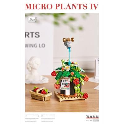 LOZ Mini Blocks - Eternal Flowers Garden Series - Raspberry has Trouble Building Bricks Set 11 x 6.5 x 24cm