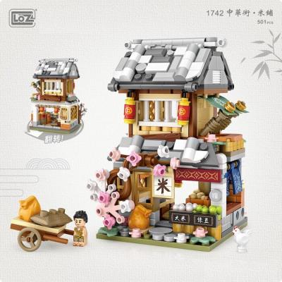LOZ Ancient China Street Series - Rice Shop Building Bricks Set 22 x 19 x 5 cm