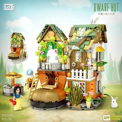 LOZ Mini Blocks - Dwarfs House Building Bricks Set 20 x 15 x 8cm