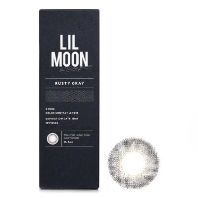 Pia Lilmoon Rusty Gray 1 Day Color Contact Lenses -0.00 10pcs