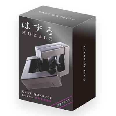 Broadway Toys Hanayama | Quartet Hanayama Metal Brainteaser Puzzle Mensa Rated Level 6 75*119*45 mm