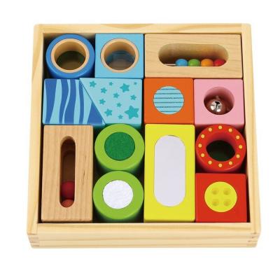 Tooky Toy Co Multifunction Blocks with Texture and Sound 19x5x19cm