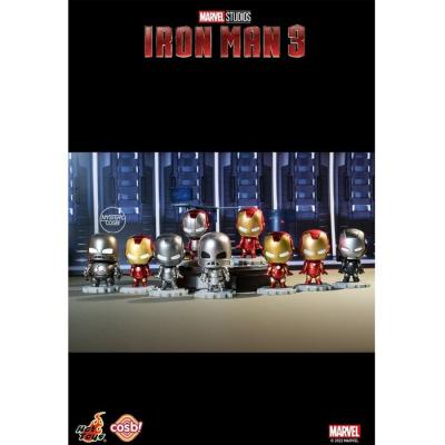 Hot Toys Iron Man 3 - Iron Man Cosbi Bobble-Head Collection (Individual Blind Boxes) 6 x 6 x 10cm
