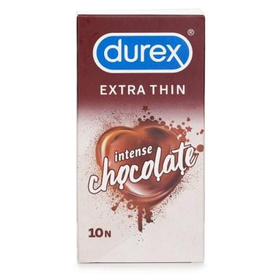 Durex Intense Extra Thin Condoms 10pcs - Chocolate 10pcs/box