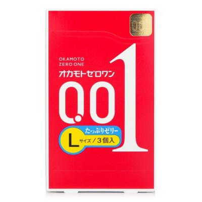 Okamoto 0.01 Ultra Thin Condom (L Size & Rich-Lubricant) 3pcs 3pcs/box