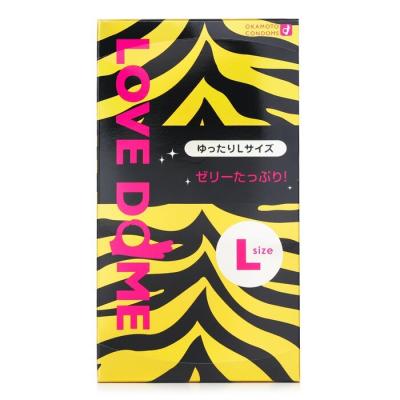 Okamoto Love Dome Tiger Condom Large 12pcs 12pcs/box