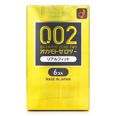 Okamoto 0.02 Real Fit Condom 6pcs 6pcs/box