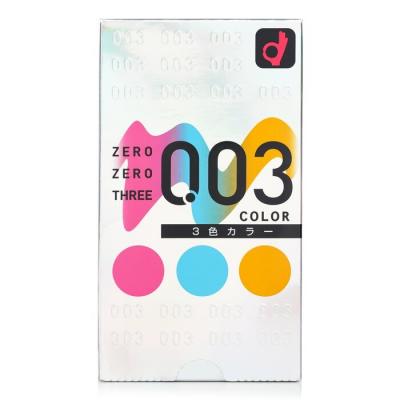 Okamoto 0.03 3-colors Condom 12pcs 12pcs/box