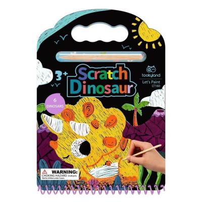 Tookyland Scratch Book-Dinosaur 25x17x2cm