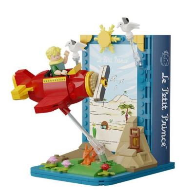 Pantasy Le Petit Prince Airplane Book Stand Building Bricks Set 10x12x15cm