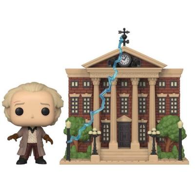 Funko POP Town: Back to the Future, Doc with Clock Tower Toy Figures 19x25x15cm