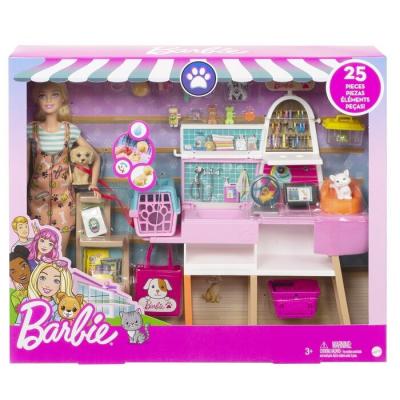 Barbie Doll and Pet store Playset 8x40x32cm