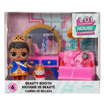 L.O.L. HOS Furniture Playset with Doll - Beauty Booth 10x17x15cm