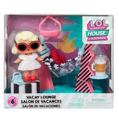 L.O.L. Surprise HOS Furniture Playset with Doll - Vacay Lounge 10x17x15cm