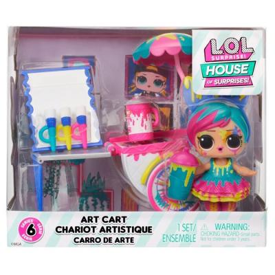 L.O.L. Surprise HOS Furniture Playset with Doll - Art Cart 10x17x15cm