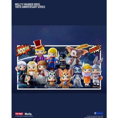 Popmart MOLLY × Warner Bros 100th Anniversary Series Figures (Individual Blind Boxes) 7x11x7cm