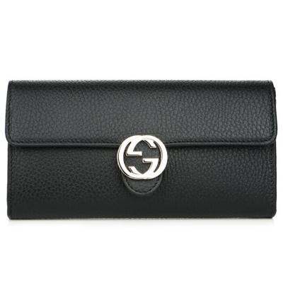 Gucci Icon GG Interlocking Wallet 615524 Black