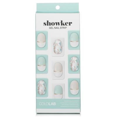 Cololab Showker Gel Nail Strip # CSA701 Jewel Shooting Mint 1pcs