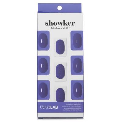 Cololab Showker Gel Nail Strip # CSF412 Denim Blue 1pcs