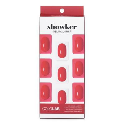 Cololab Showker Gel Nail Strip # CSF511 Kiss You Red 1pcs