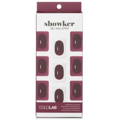 Cololab Showker Gel Nail Strip # CSF512 Better Deep Red 1pcs
