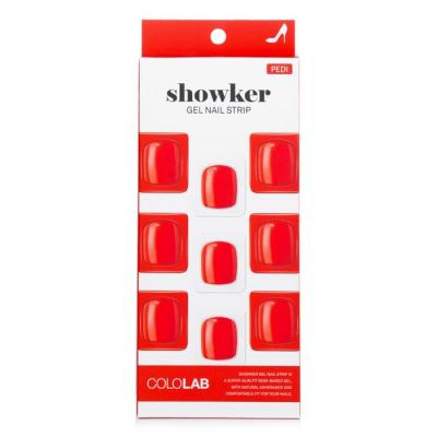 Cololab Showker Gel Nail Strip # CPF504 Real Red 1pcs