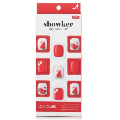 Cololab Showker Gel Nail Strip # CPA505 Cool Watermelon 1pcs