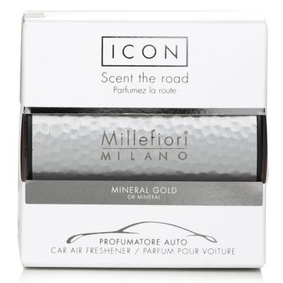 Millefiori Icon Metal Car Air Freshener - Mineral Gold 1pc