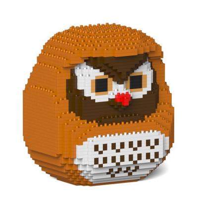 Jekca Owl Daruma Doll 01S Building Bricks Set 17x15x20cm