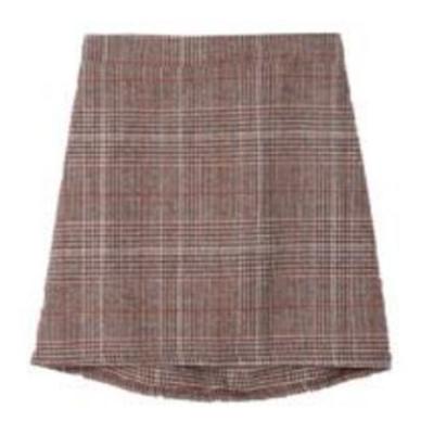 Trendywhere Check Wool Mini Skirt Free (XS-M)