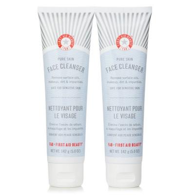 First Aid Beauty Pure Skin Face Cleanser Duo Pack (For Sensitive Skin) 2x142g/5oz