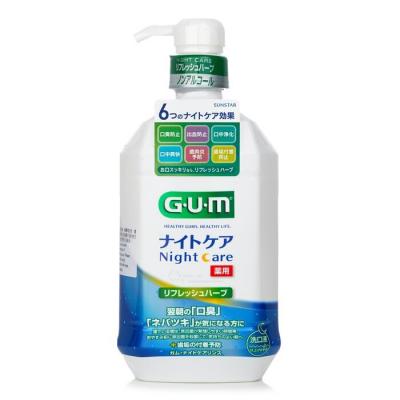 Sunstar GUM Night Care Mild Formula Rinse Mouthwash(Refresh Herb Type) - 900ml 900ml