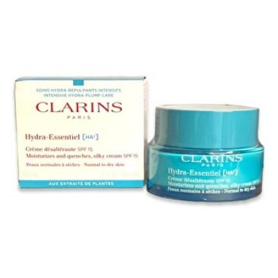 Clarins Hydra Essentiel [HA²] Moisturizes And Quenches, Silky Cream SPF 15 (For Normal to Dry Skin) 50ml/1.7oz