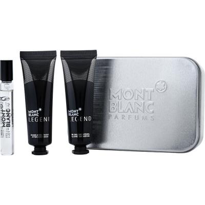Mont Blanc Montblanc Legend Discovery Set - Eau De Toilette & Aftershave Balm 30ml & Shower Gel 30ml - All In A Tin Box 7.5ml