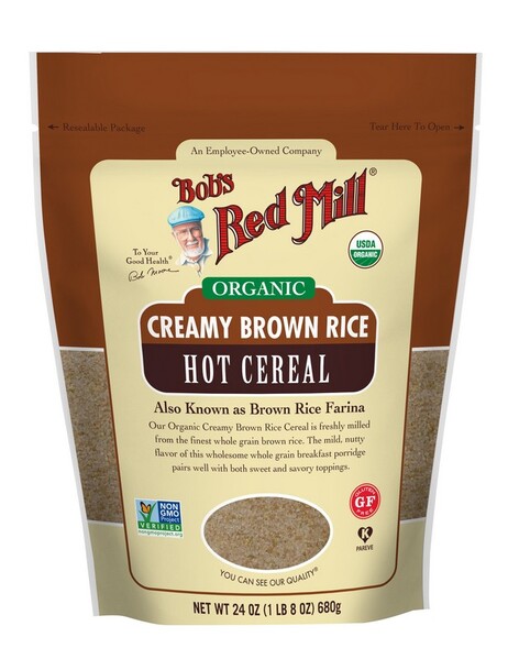 Bob's Red Mill Organic Creamy Brown Rice Hot Cereal 4x 680g