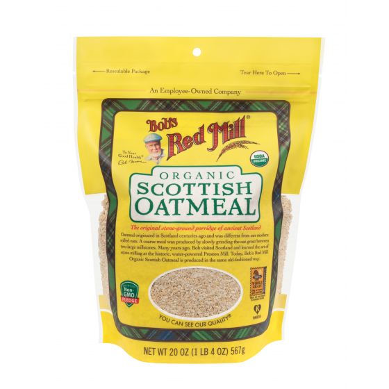 Bob's Red Mill Organic Scottish Oatmeal 4x 567g