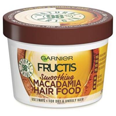 Garnier Fructis Hair Food Smoothing Macadamia Mulit Use Treatment For Dry & Unruly Hair 390ml/13.2oz