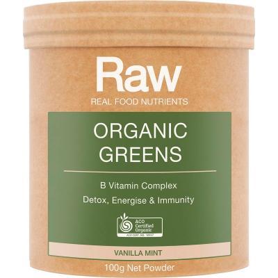 Raw Organic Greens Vanilla Mint 100g
