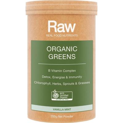 Raw Organic Greens Vanilla Mint 200g