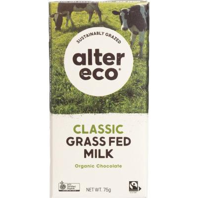 Chocolate Organic Classic Grass Fed Milk 12x75g
