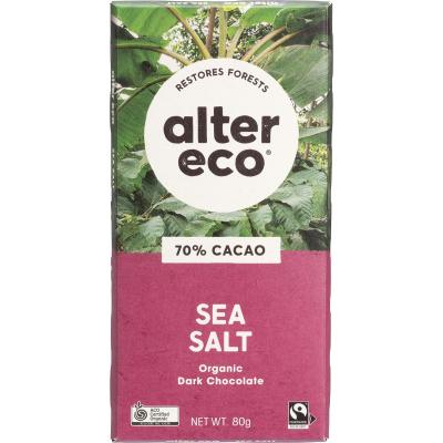 Chocolate Organic Dark Sea Salt 12x80g